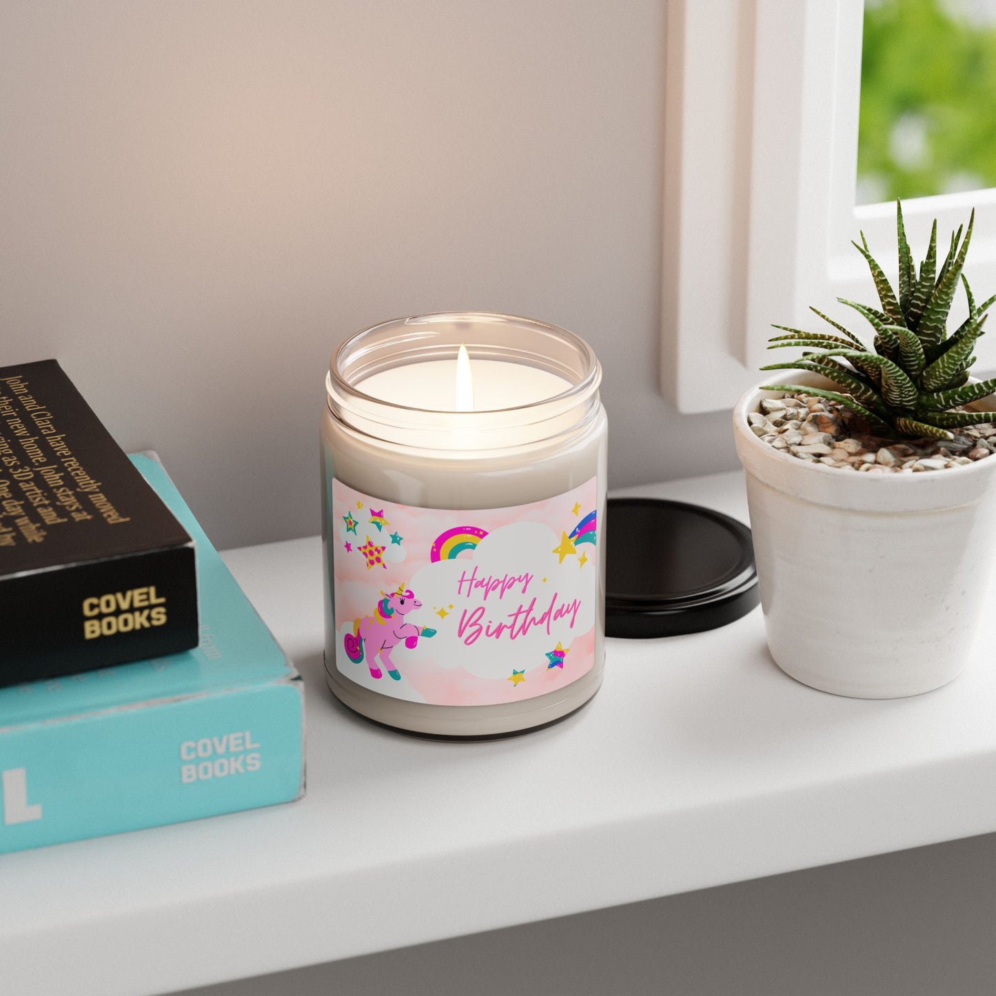 Birthday Unicorn Scented Soy Candle - 9oz