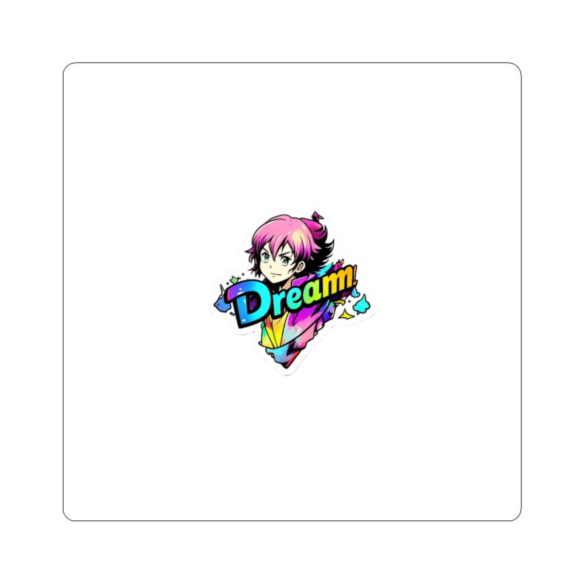 Colorful Dream Kiss-Cut Stickers for Personalizing Laptops and Journals