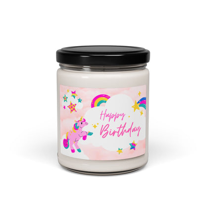 Birthday Unicorn Scented Soy Candle - 9oz