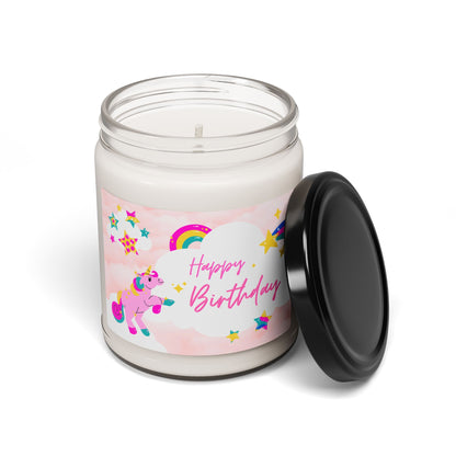 Birthday Unicorn Scented Soy Candle - 9oz