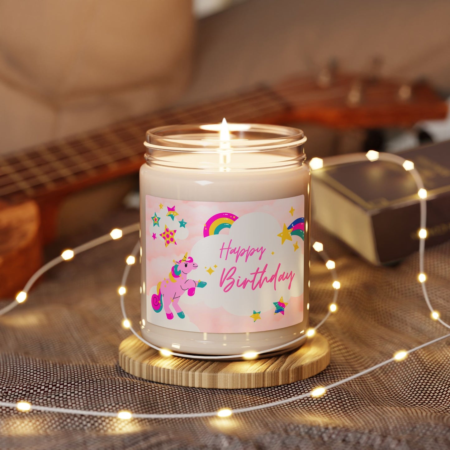 Birthday Unicorn Scented Soy Candle - 9oz