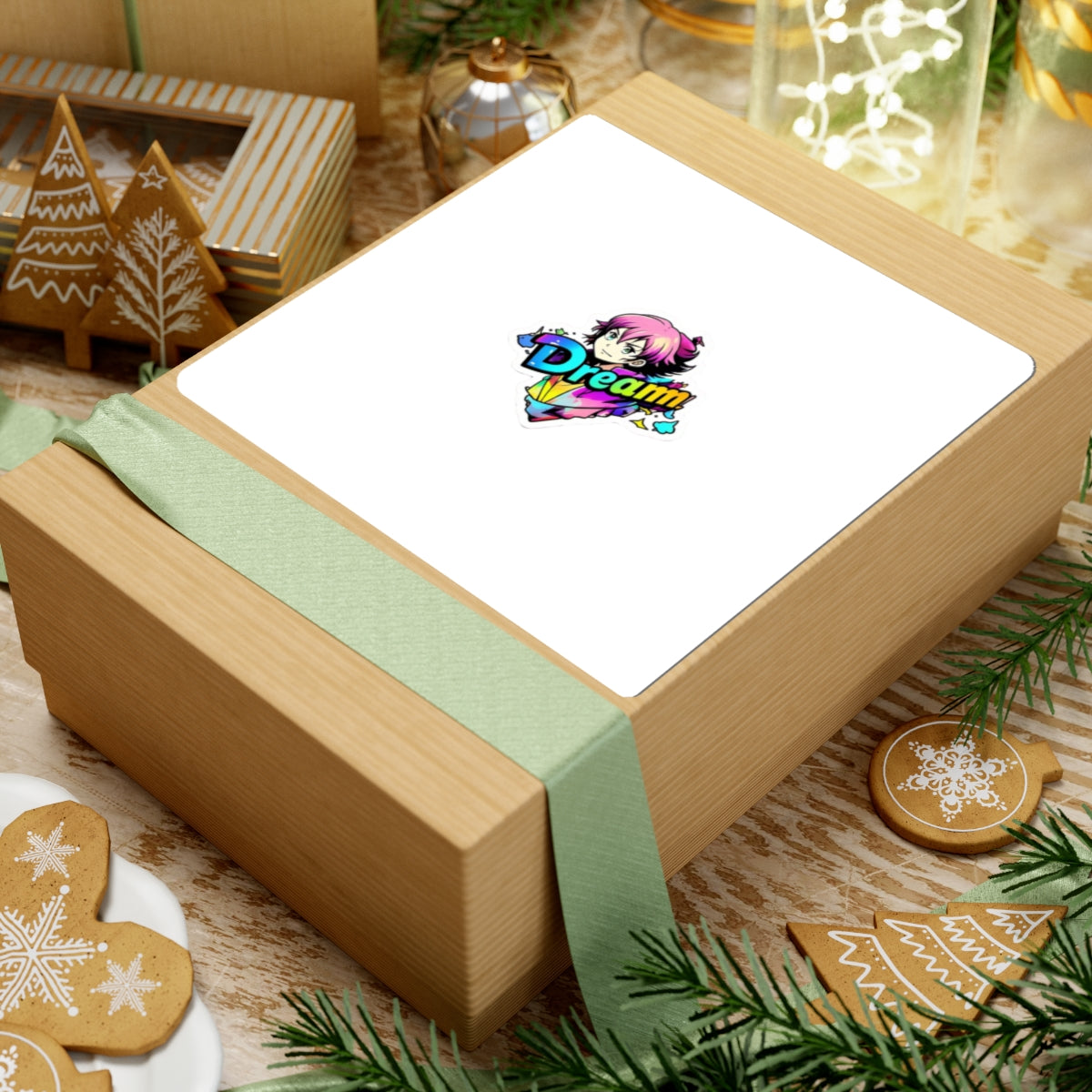 Colorful Dream Kiss-Cut Stickers for Personalizing Laptops and Journals