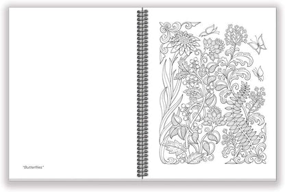 Coloring Book: Garden Paths & Forest Trails · (6.625 X 9 Inches)